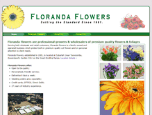 Tablet Screenshot of florandaflowers.com.au